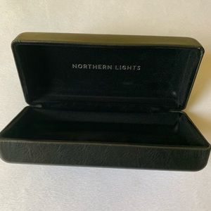 Northern Lights Black Hardcover Eyeglass Case